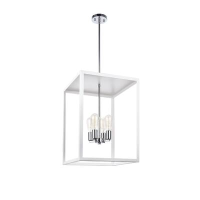 Madison Four Light Pendant Flare White - One Size