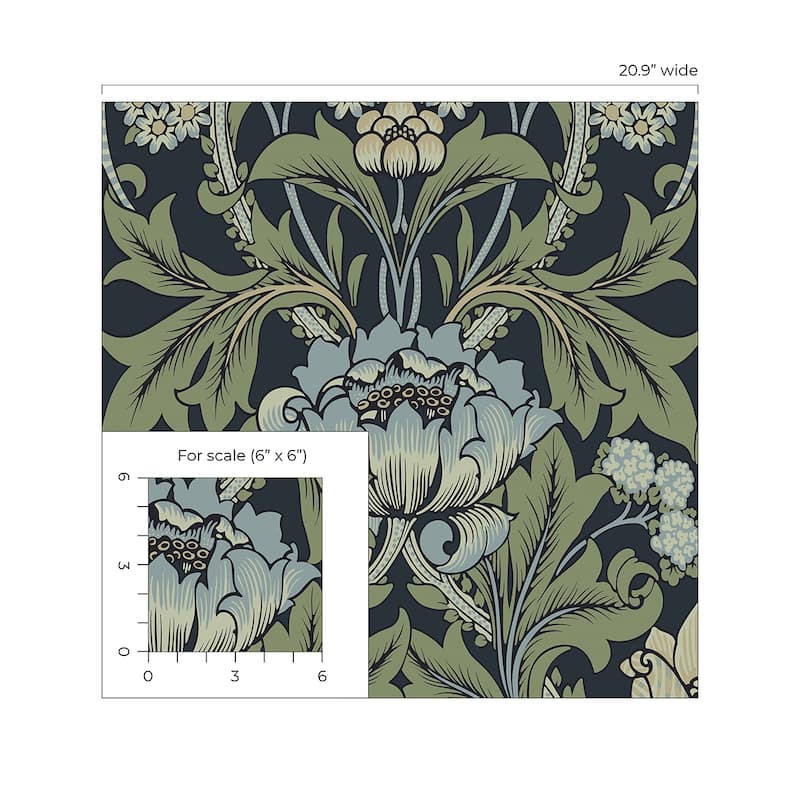 Seabrook Designs Primrose Garden Non-Woven Unpasted Wallpaper