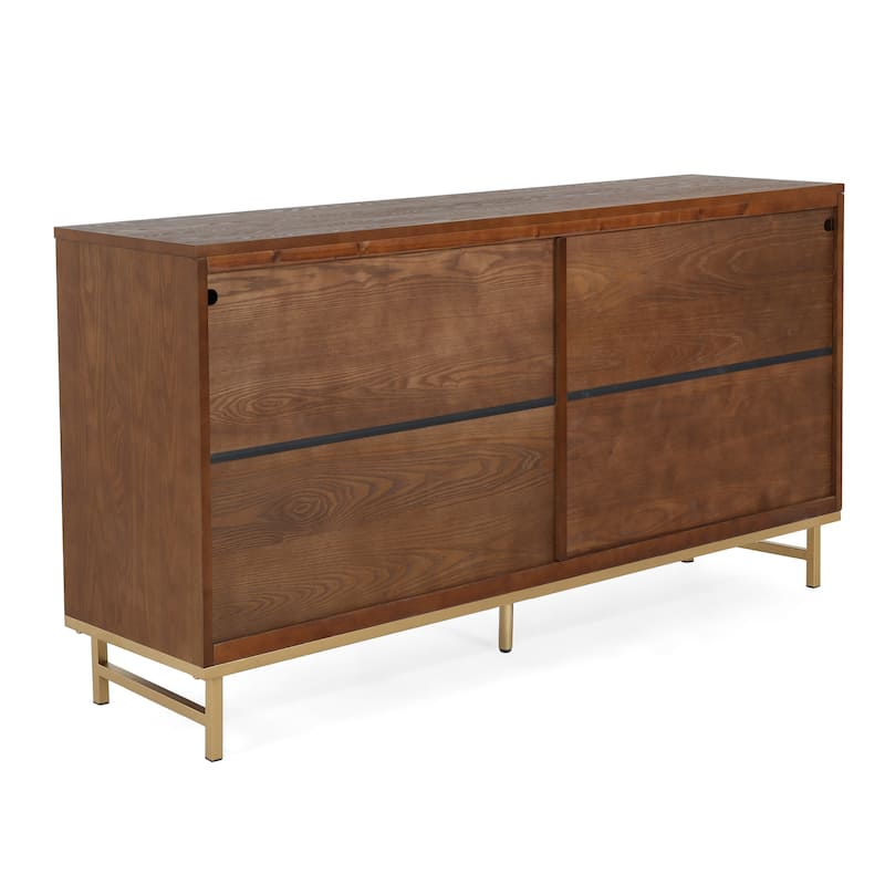 Christopher Knight Home - Tobias Wide Sideboard Buffet Cabinet for Stylish and Functional Storage