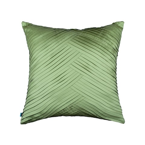 Green Throw Pillows Online At Our Best Decorative Modern Glam Solid Pleated Decorative Handmade Textured Throw Pillow Cover