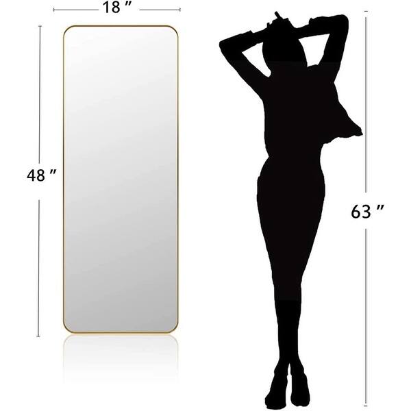 ANDY STAR Modern 18 x 48 Inch Rectangular Full Body Length Mirror