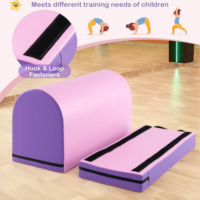 Costway Mailbox Tumbling Mat Gymnastics Vaulting Box with Detachable - See Details