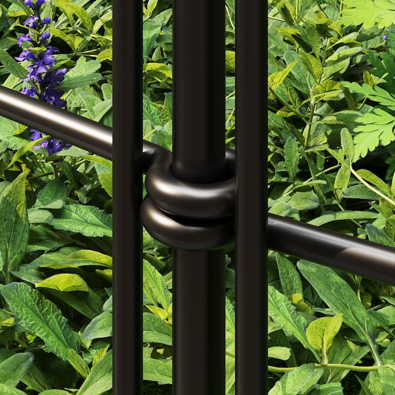 Garden Border Fence Panel Set Metal Garden Edging Flower Beds Pathways