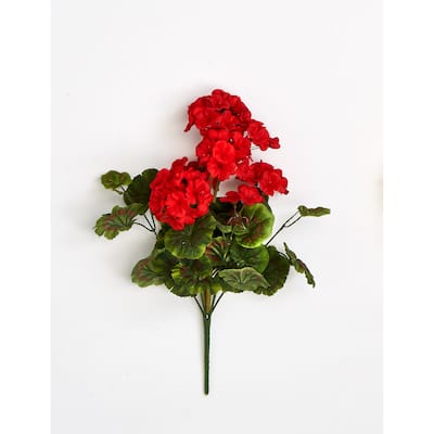 18" 9 Head Geranium Bush - 18