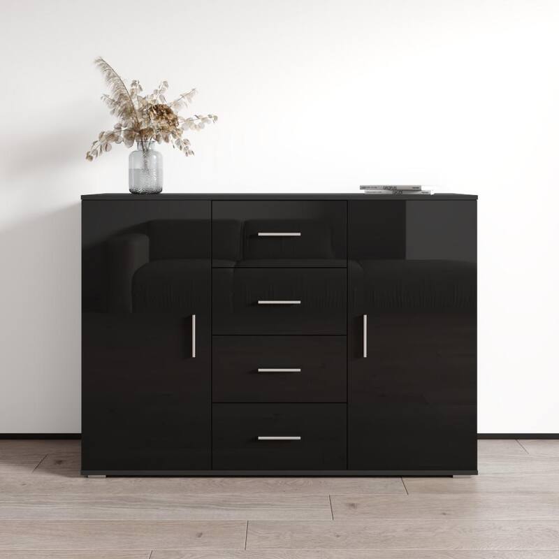 Soho 52-inch Modular Modern Sideboard - Black