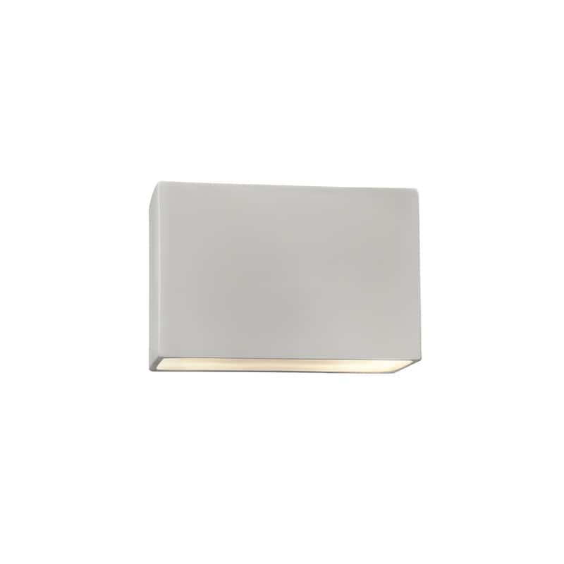 Porch & Den Colton Bisque Open Rectangular ADA 10-inch Wall Sconce - Bisque