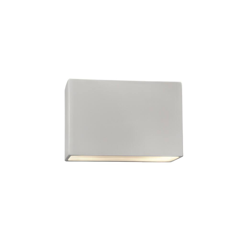 Porch & Den Colton Bisque Open Rectangular ADA 10-inch Wall Sconce