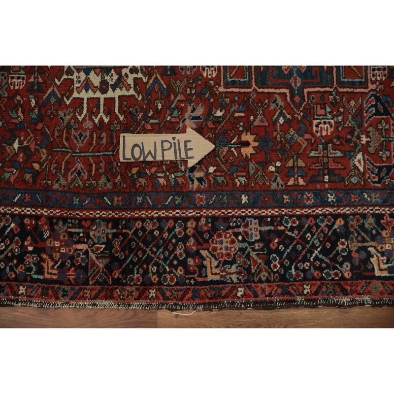 Hand Knotted Oriental 100% Wool Carpet Traditional Tribal Oranges & Rust Gharajeh Area Rug - 6' 4'' X 4' 6''