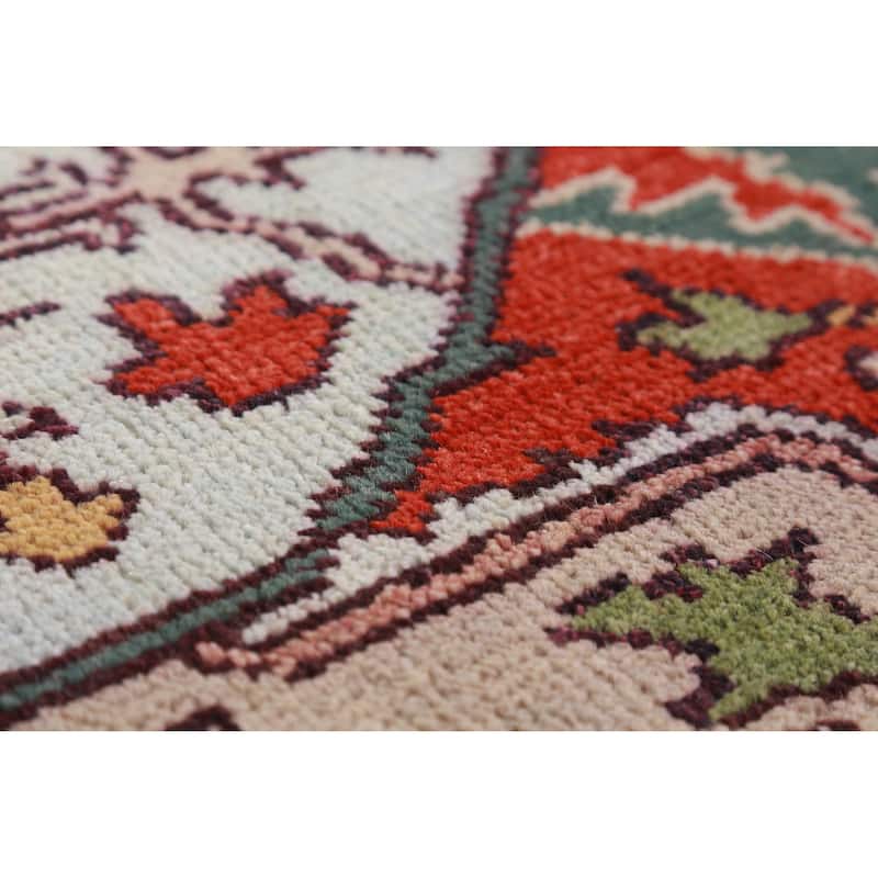 Heriz Serapi Oriental Area Rug Handmade Wool Carpet - 9'1" x 12'0"