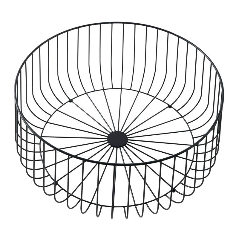 LeisureMod Runswick Modern Round Center Coffee Table - Mid Century Accent Side End Table for Home Office Living Room Bedroom