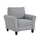 preview thumbnail 31 of 49, Fremont & Park Diboli Chenille 3-Piece Living Room Set - Wood Finish Exposed Feet