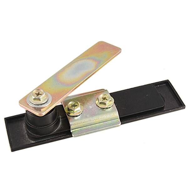 Unique Bargains Door 3802 Swing Handle Panel Metal Lock Black