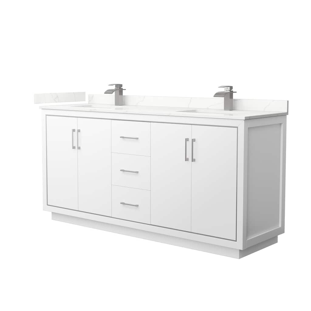Wyndham Collection WCF111172D-QTZ-UNSMXX Icon 72" Free Standing Double