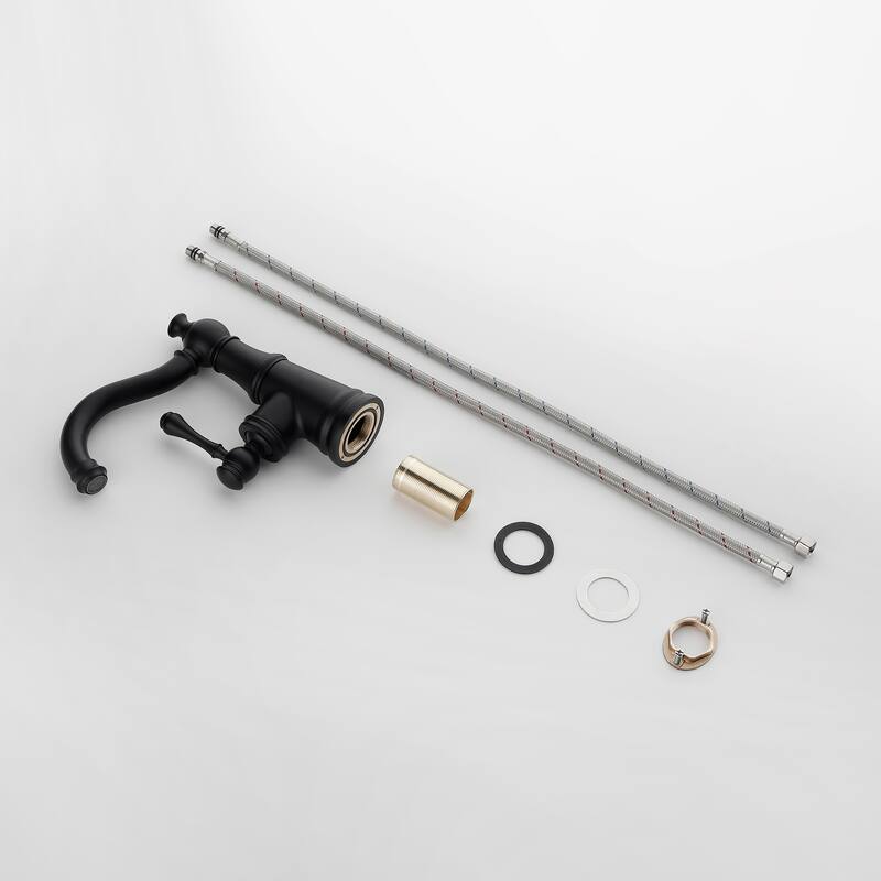 8.1"H Solid Brass Single-handle Bathroom Sink Faucet