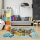 preview thumbnail 5 of 4, Gertmenian Educational USA State Map Polypropylene Non-Slip Easy Care Digital Printed Youth Area Rug 6'6" x 9'6" - 6' 6" x 9' 6"