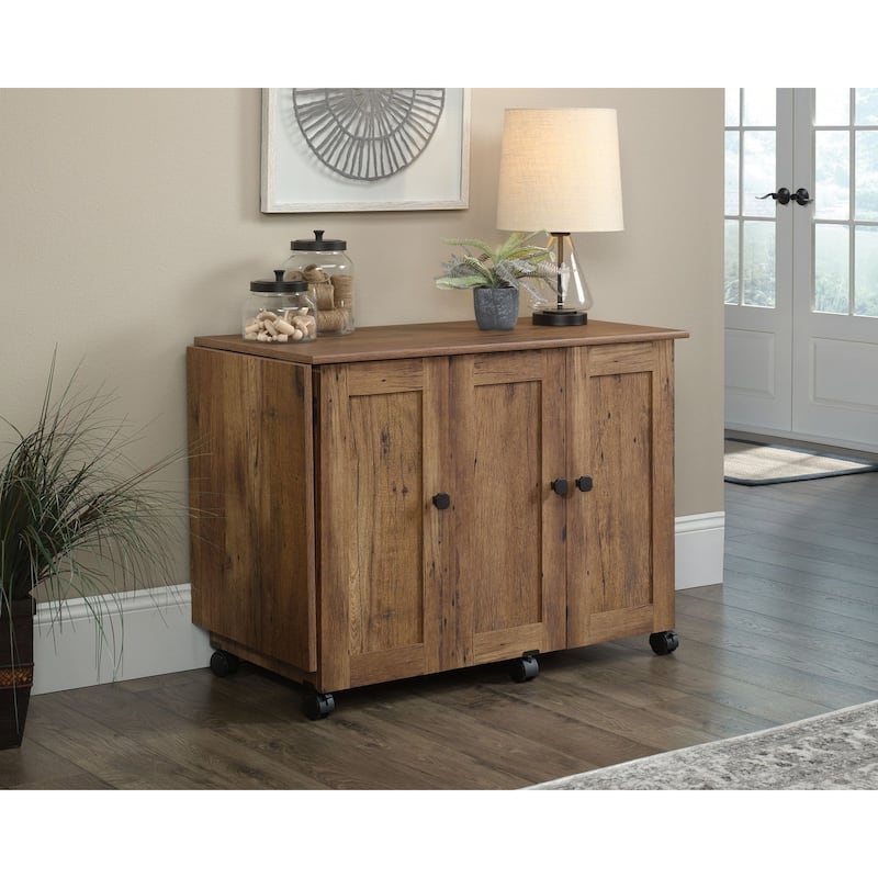 Sauder Select Collection Easy Rolling Sewing and Craft Table/Cart