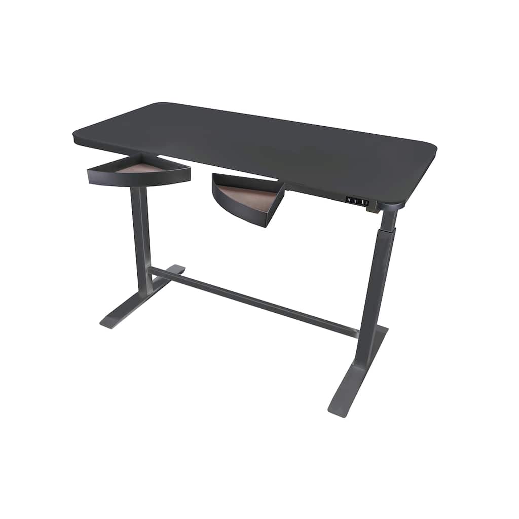 Glasstop Desk Black