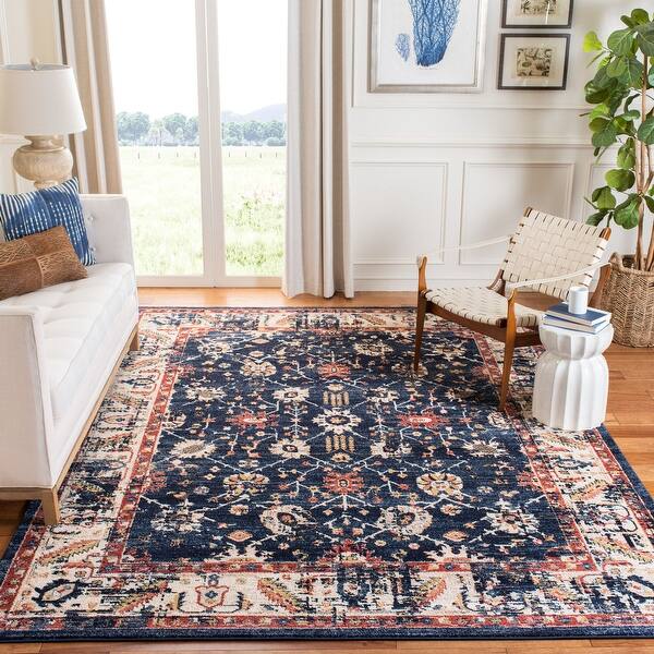 Safavieh Charleston Vintage Oriental Navy Ivory Rug On Sale Overstock 27982864 8 X 10 Navy Ivory