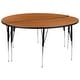 preview thumbnail 3 of 17, 2 Piece 60" Circle Wave Flexible Grey Adjustable Activity Table Set