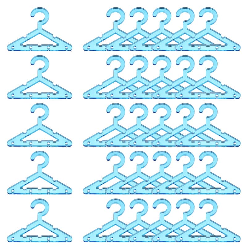 30pcs Clothes Hanger Earring Holder,Mini Acrylic Coat Hangers