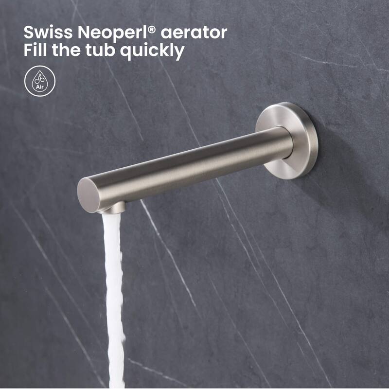Pressure Balanced Ceiling Mounted 3-Function Shower System with Rough In Valve
