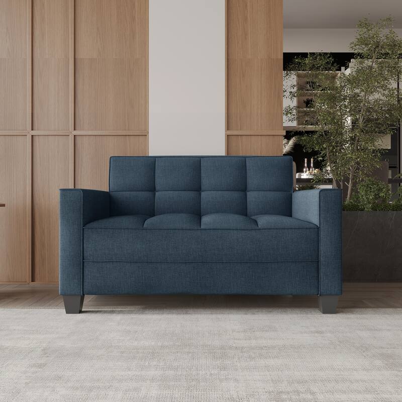 CraftPorch Chic Modern Linen Upholstered Loveseat