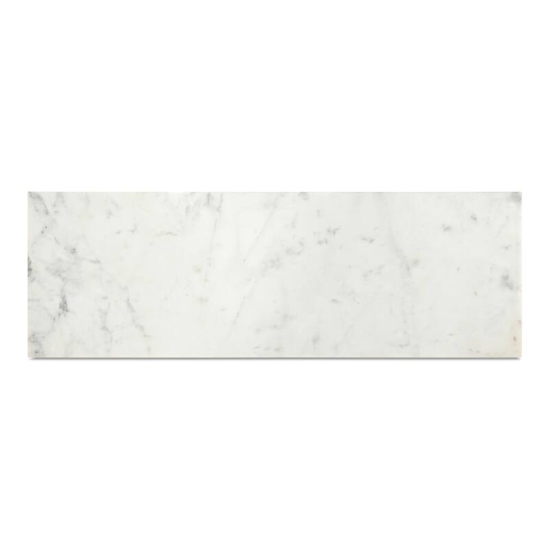 Aurelle Home Pariso Modern White Marble-Top Console Table - 42" W x 30" H x 14" D