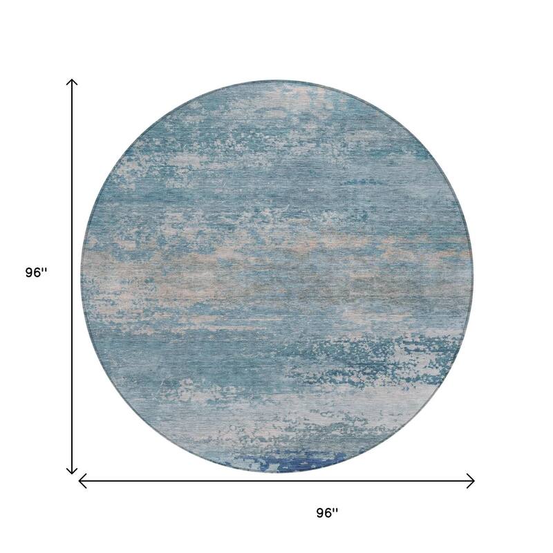 HomeRoots Abstract Transitional Rectangle Outdoor Rug