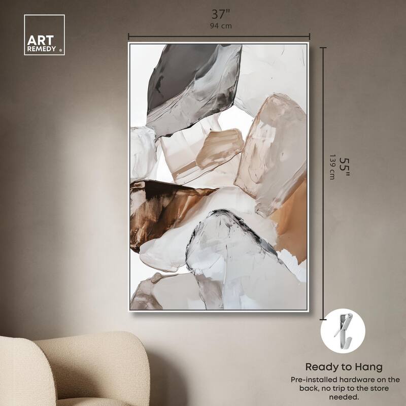 Sedimentary Hues II Canvas by Art Remedy