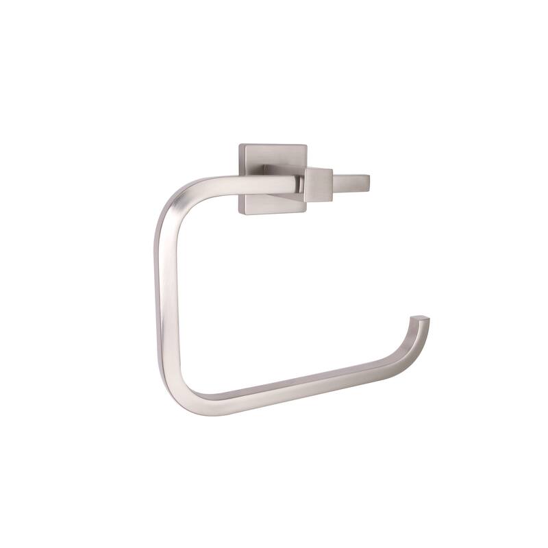 Razo Bathroom Towel Ring Accessory in PVD Satin Nickel - 8'3" x 11'