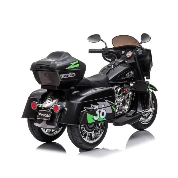 slide 2 of 23, Electric motorcycle 12V two seat motorcycle for kids