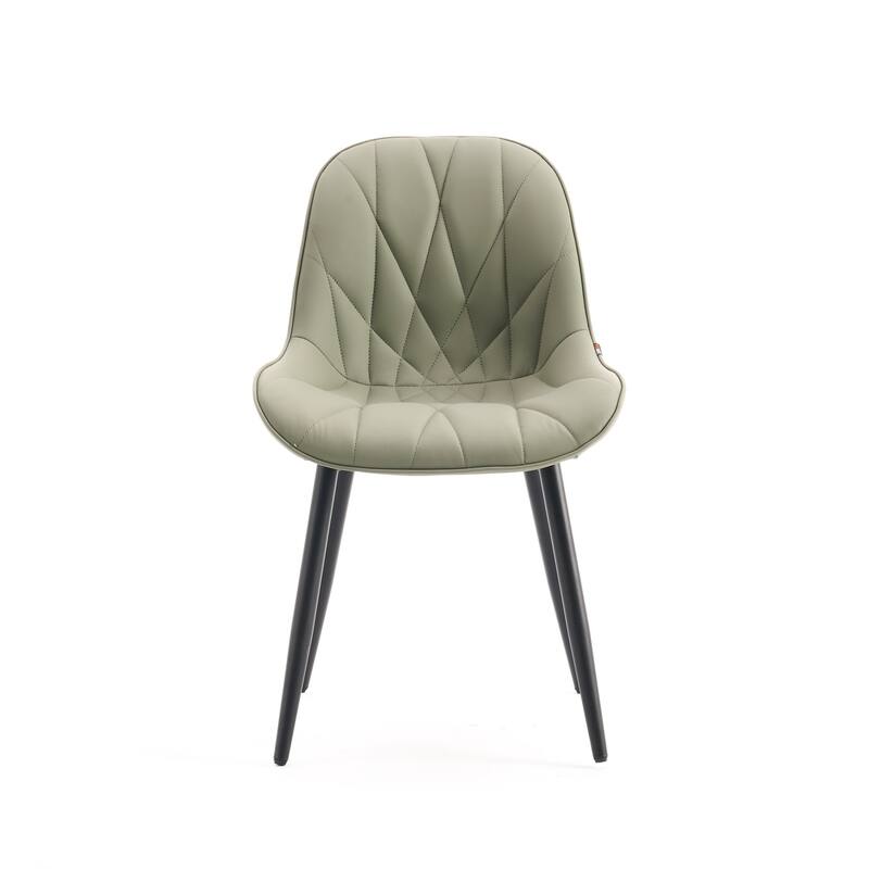 Modern Dining Chairs Set of 2 with Curved Backrest
