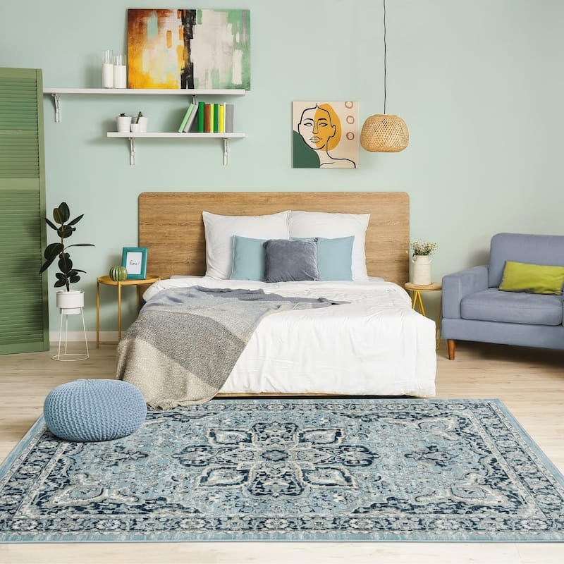 Luxe Weavers Oriental Medallion Floral Area Rug