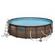 Bestway 16ft x 16ft x 48in Power Steel Swim Vista Pool Set with ...