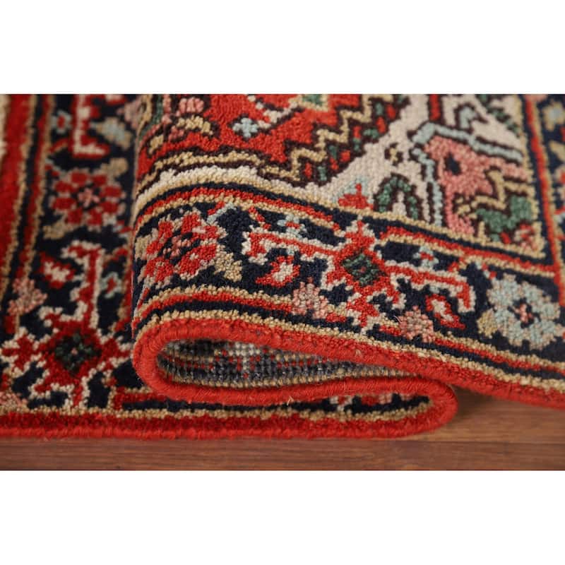 Heriz Serapi Indian Accent Rug Handmade Wool Carpet - 2'0" x 3'0"