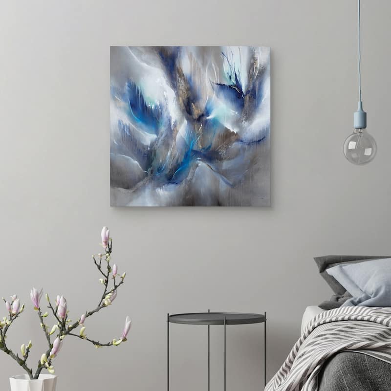 Blue Orchids by K. Nari Canvas Art Print