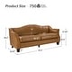 preview thumbnail 15 of 35, Sandra 81.5" Classic Genuine Leather Sofa With Solid Wood Legs By HULALA HOME