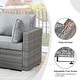 preview thumbnail 33 of 49, HOOOWOOO 11-piece Rattan Wicker Outdoor Furniture Set Swivel Chairs with Fire Pit