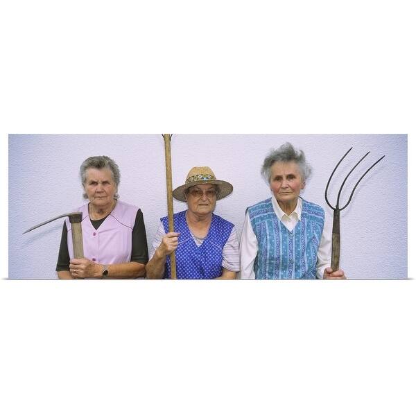 Shop Portrait Of Three Senior Women Holding Gardening Tools Baden Wurttemberg Germany Multi Free Shipping On Orders Over 45 Overstock 16874996