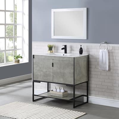Manhattan Comfort Scarsdale 36" Bathroom Vanity Sink