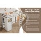 preview thumbnail 20 of 18, White Twin Size Loft Bed with Wardrobe, Storage Shelves and Ladder for Kids, Boys and Girls