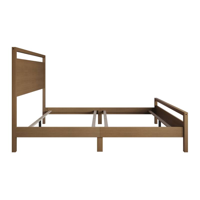 Clayfell Ontario Solid Wood-Look Panel Bed