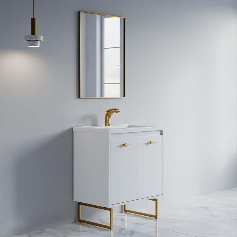 Kennan 30" Single Bathroom Vanity Set with Rectangle Legs