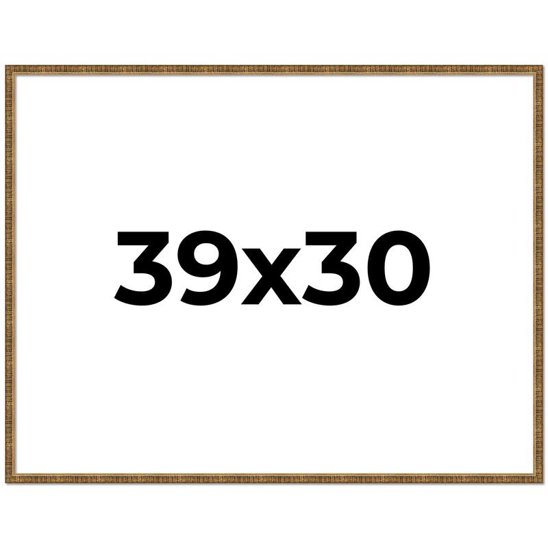 39x30 Frame Gold Solid Wood Picture Frame - Complete Modern Photo