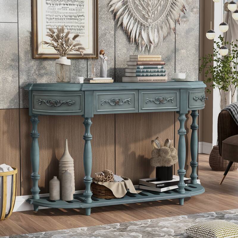 Modern and Contemporary Curved Console Table