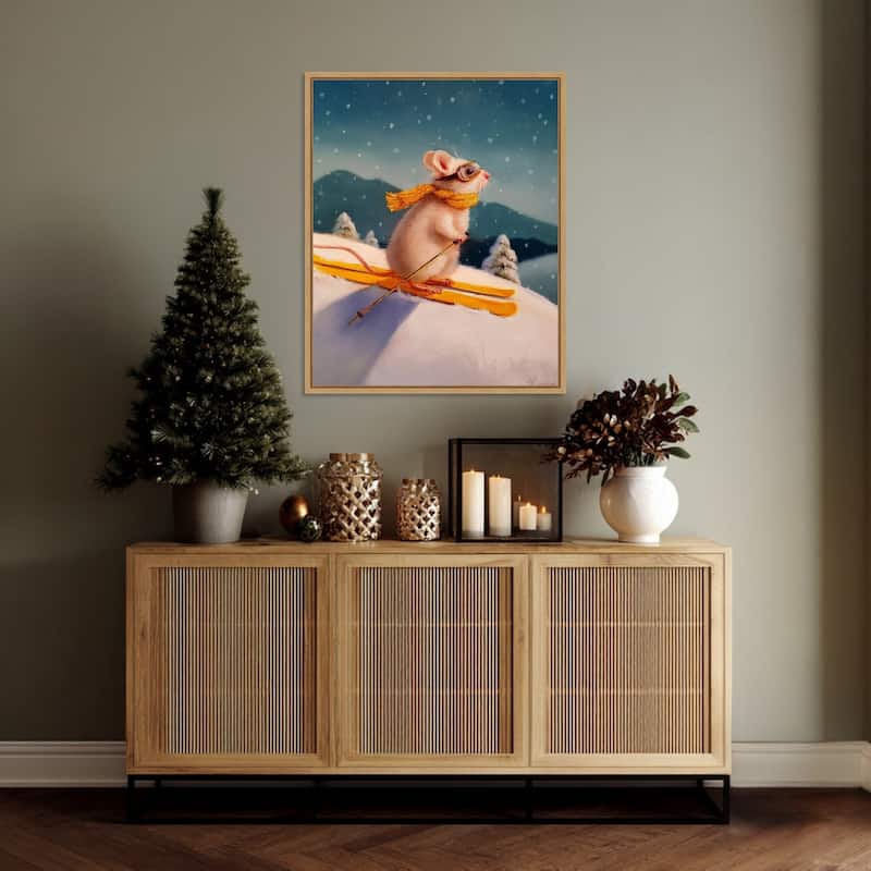 Free Rider by Lucia Heffernan (23 x 28 in.), Framed Canvas Wall Art Print - Sylvie Natural