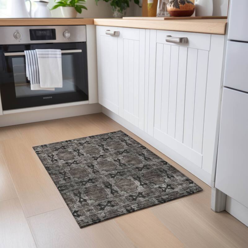 Alriso Botanic Elegance Weather Resistant Timeless Fusion Outdoor Rug