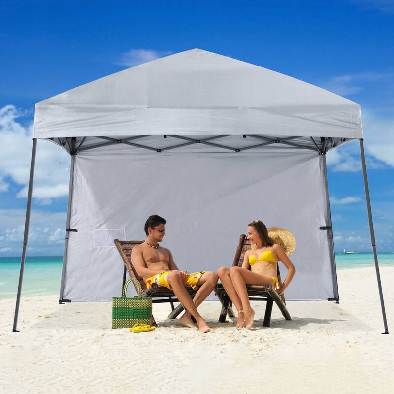 ABCCANOPY Stable Pop up Outdoor Canopy Tent with Sun Wall