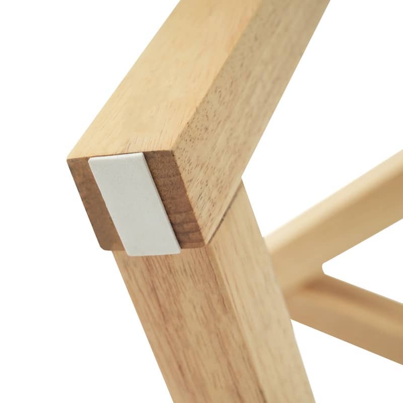 Modern Round Glass Coffee Table with Wood Tripod Base - Easy Assembly