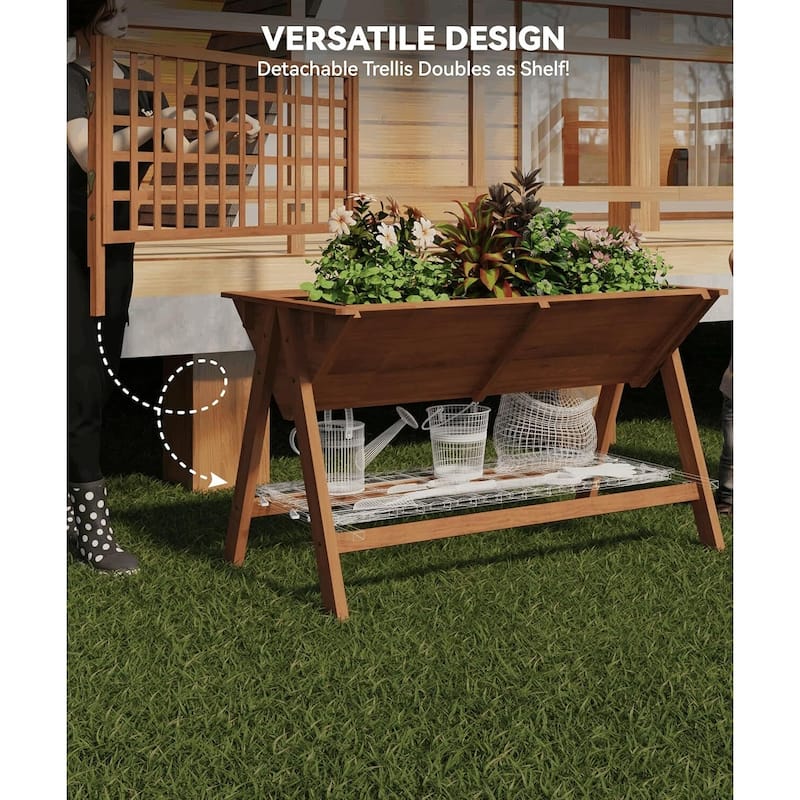 52x30x54in Raised Garden Bed with Legs